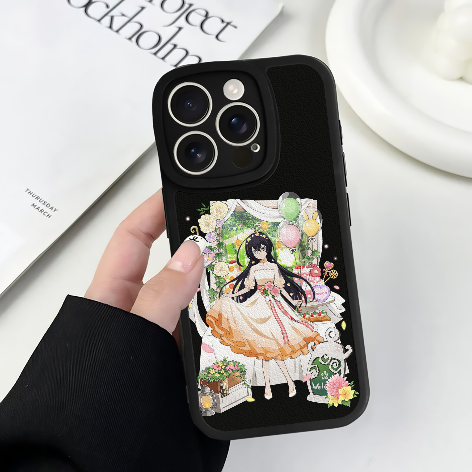 （画像用） 文豪ストレイドッグス Bungo Stray Dogs 【iPhone 16シリーズ対応】シリコンスマホケース（レザー調） 材質：シリコン